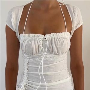White mini dress 🤍